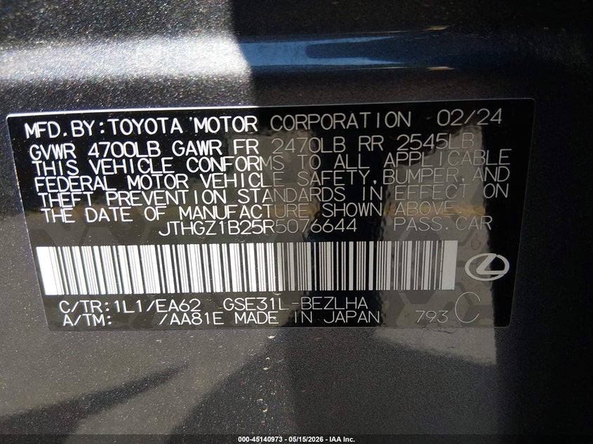 2024 LEXUS IS 350 F SPORT — Photo 9