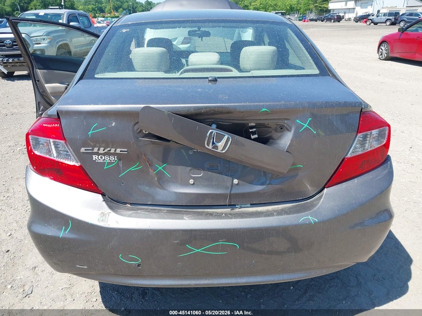 2012 Honda Civic 1.8 Lx beige Lot 111045141060 Vin 19XFB2F57CE377164
