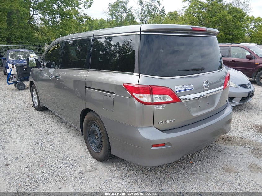 Vin: jn8ae2kp5c9036413, lot: 45638719, nissan quest s 20123
