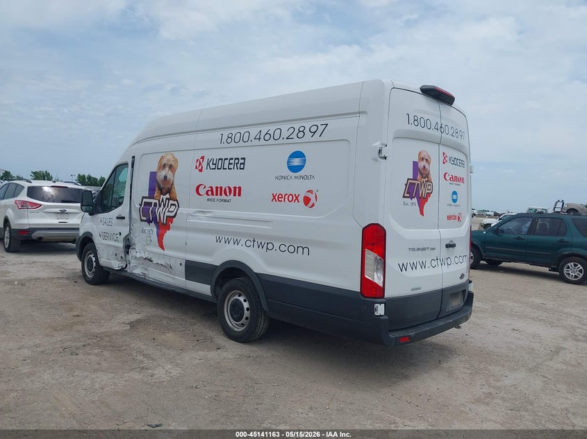 Vin: 1ftbr3xg7pka48645, lot: 45638802, ford transit-250 cargo van 20233