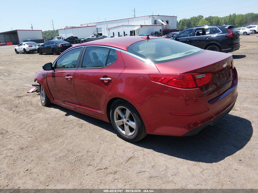 Vin: 5xxgm4a76eg307992, lot: 45638846, kia optima lx 20143