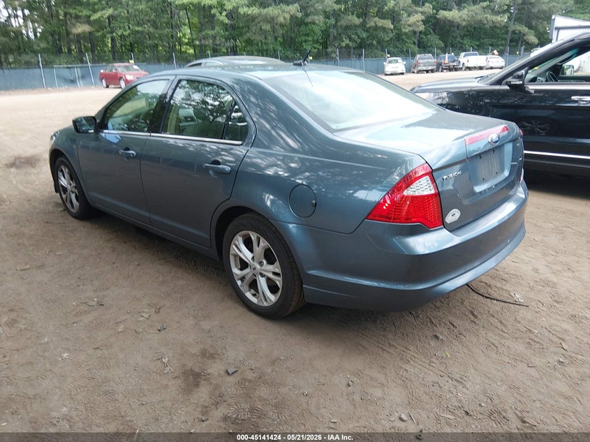 Vin: 3fahp0ha6cr164701, lot: 45639063, ford fusion se 20123