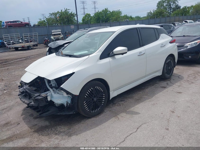 Vin: 1n4cz1cv0pc558364, lot: 45639207, nissan leaf sv plus 60 kwh 20232