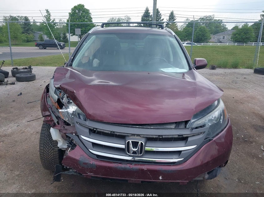 2012 Honda Cr-v 2.4 Cr-V Ex-L brown Lot 111045141733 Vin 5J6RM4H77CL041825