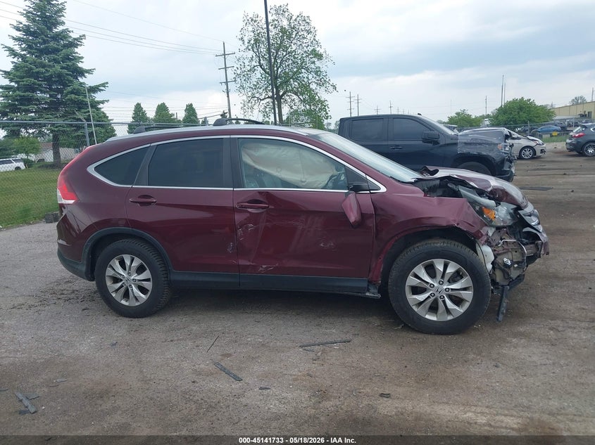2012 Honda Cr-v 2.4 Cr-V Ex-L brown Lot 111045141733 Vin 5J6RM4H77CL041825