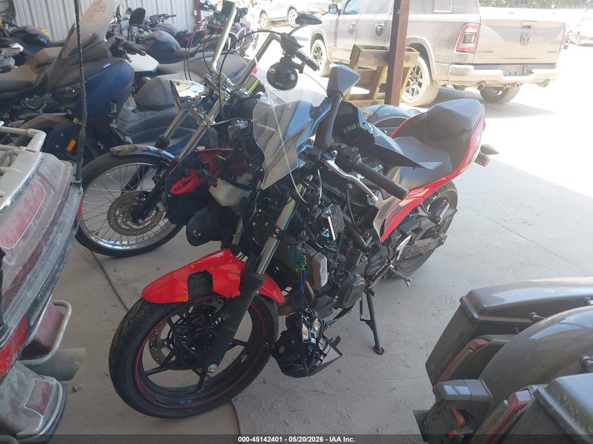 2025 Kawasaki Ex500 VIN: ML5EXGG15SDA66593 Lot: 45142401