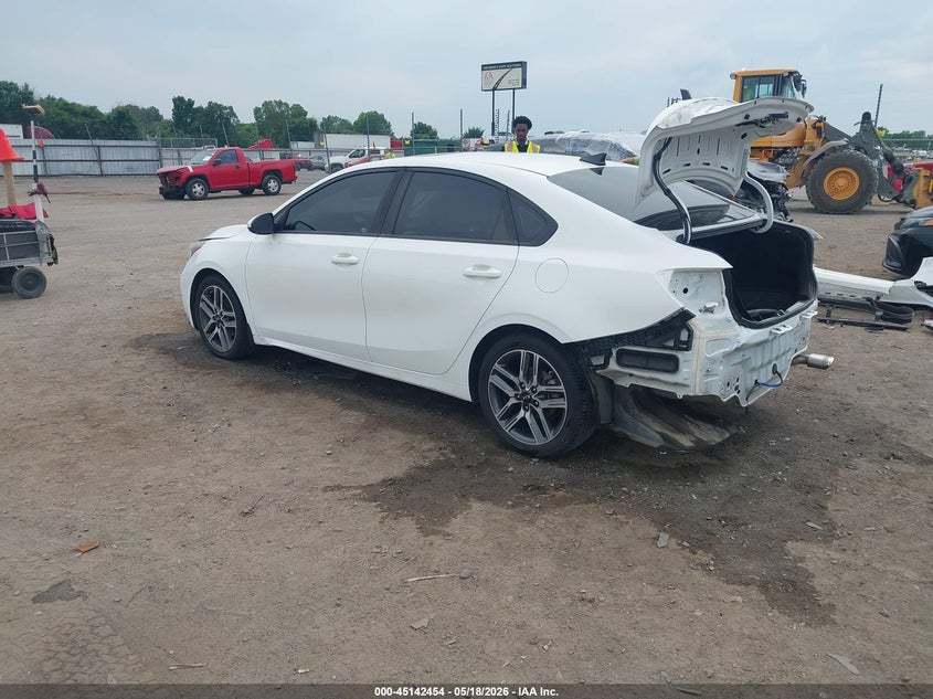 Vin: 3kpf34ad8ke022428, lot: 45640093, kia forte s 20193