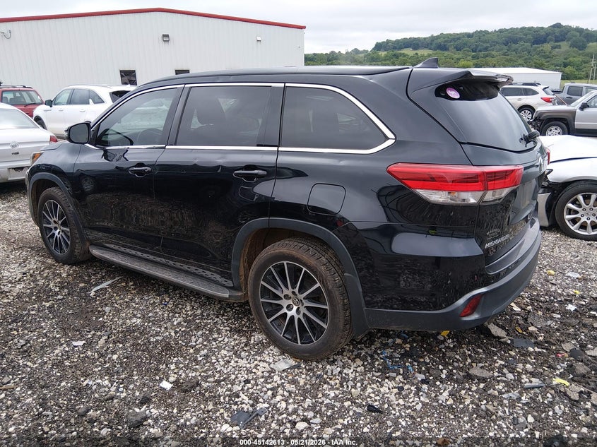 Vin: 5tdkzrfh1hs197236, lot: 45640252, toyota highlander se 20173