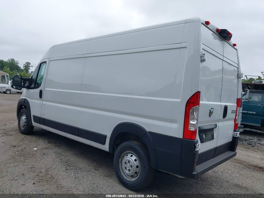 Vin: 3c6lrvdg4pe598450, lot: 45640282, ram promaster 2500 high roof 159 wb 20233
