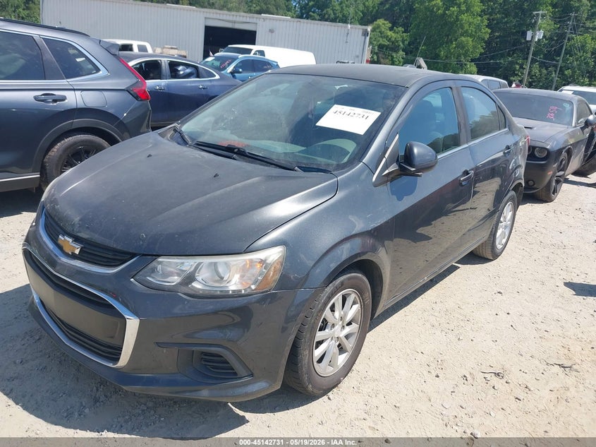 Vin: 1g1jd5sh6h4101307, lot: 45640370, chevrolet sonic lt auto 20172
