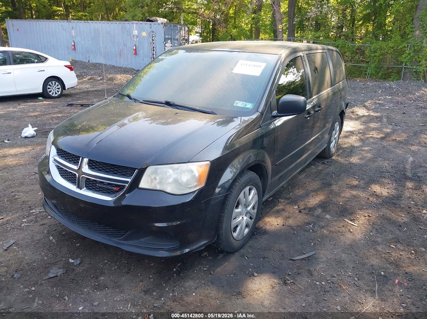 2016 Dodge Caravan 3.6 Se Black Lot 111045142800 Vin 2C4RDGBG4GR152328