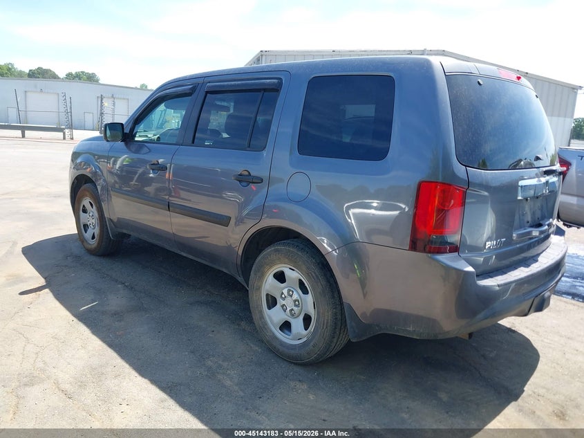 Vin: 5fnyf4h2xfb026680, lot: 45640822, honda pilot lx 20153