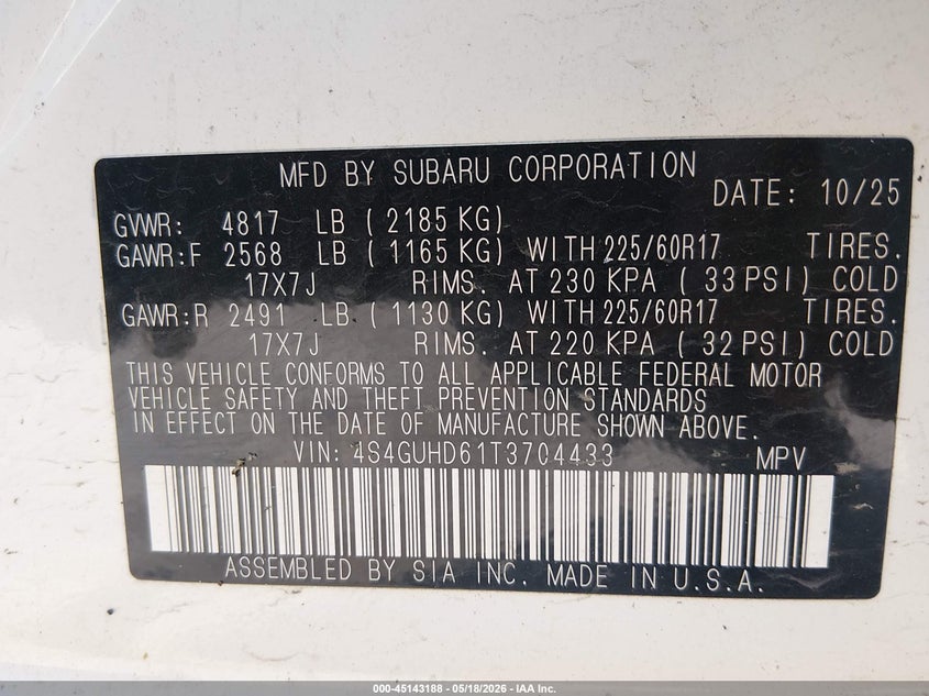 2026 SUBARU CROSSTREK PREMIUM · Фото 9