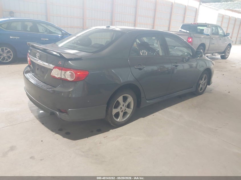 2012 Toyota Corolla 1.8 S grey Lot 111045143252 Vin 2T1BU4EE6CC877191