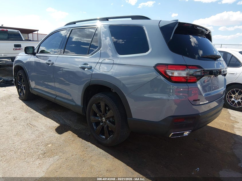 Vin: 5fnyg1h90sb131909, lot: 45641027, honda pilot black edition 20253