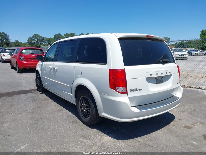 2012 Dodge Caravan 3.6 Grand Se/Avp white Lot 111045143391 Vin 2C4RDGBG6CR323512