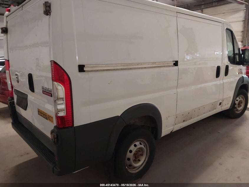 Vin: 3c6trvag9he506111, lot: 45641117, ram promaster 1500 low roof 136 wb 20174