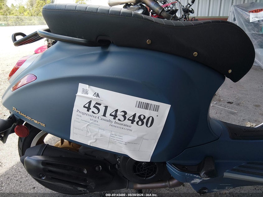 2026 Vespa Primavera/Sprint 150 VIN: ZAPMD18G7T5101913 Lot: 45143480