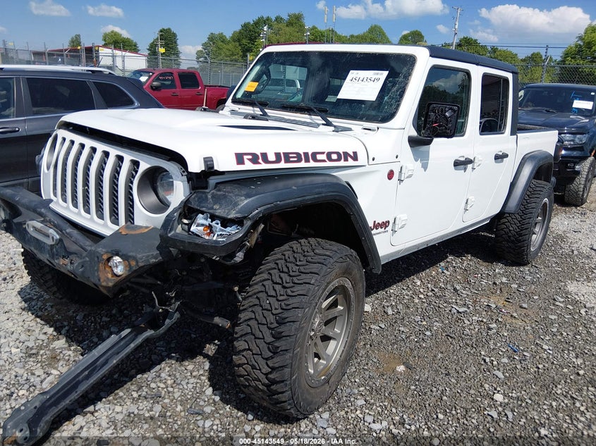 Vin: 1c6jjtbg9ll193997, lot: 45641188, jeep gladiator rubicon 4x4 20202