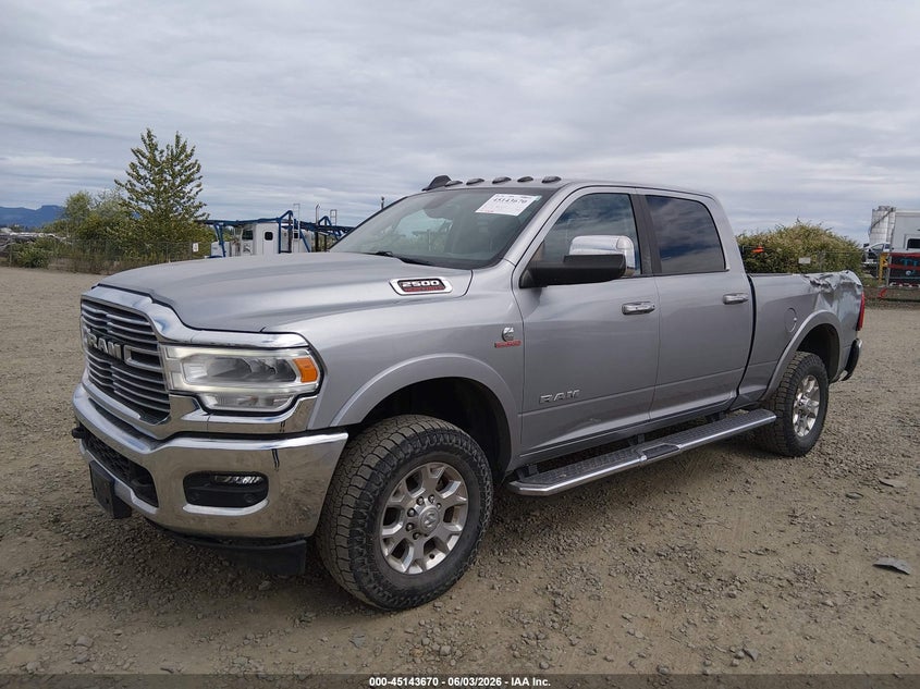 Vin: 3c6ur5fl4ng288721, lot: 45641309, ram 2500 laramie  4x4 6'4 box 20222
