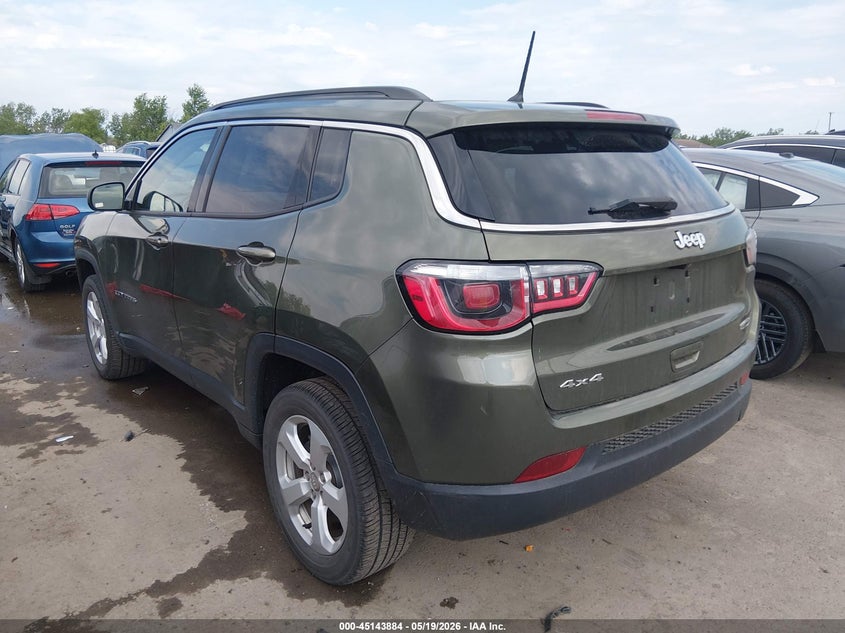 Vin: 3c4njdbb5jt366825, lot: 45641523, jeep compass latitude 4x4 20183