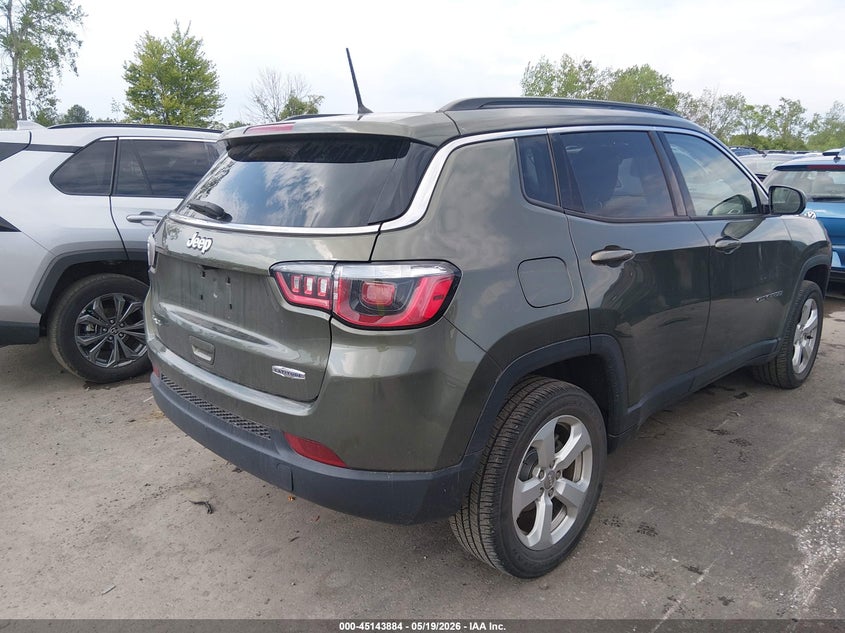 Vin: 3c4njdbb5jt366825, lot: 45641523, jeep compass latitude 4x4 20184
