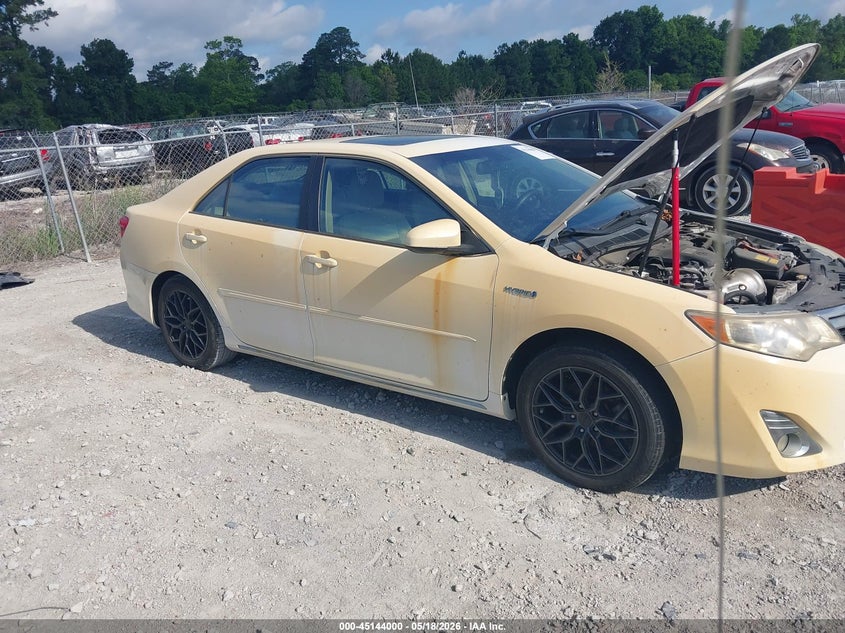 2012 Toyota Camry 2.5 Hybrid Xle white Lot 111045144000 Vin 4T1BD1FK5CU044340