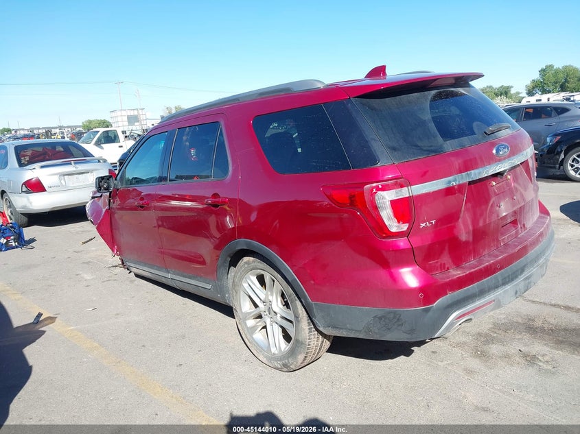 Vin: 1fm5k8d83ggc66284, lot: 45641649, ford explorer xlt 20163
