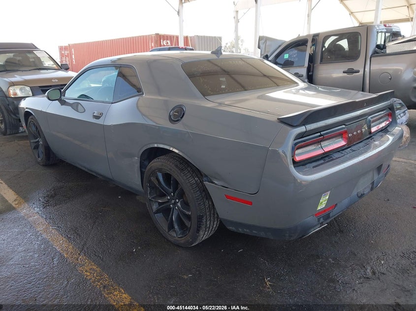 Vin: 2c3cdzagxjh334345, lot: 45641673, dodge challenger sxt 20183