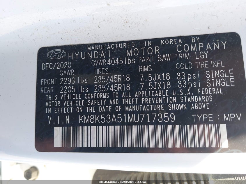 2021 HYUNDAI KONA ULTIMATE — Photo 9