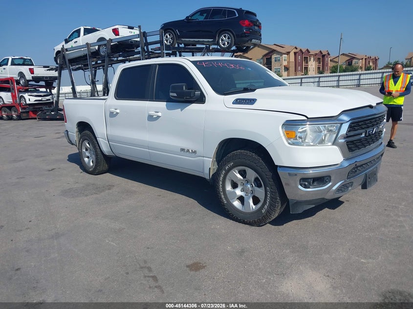 Vin: 1c6srfft9nn242063, lot: 45641945, ram 1500 big horn  4x4 5'7 box 20221