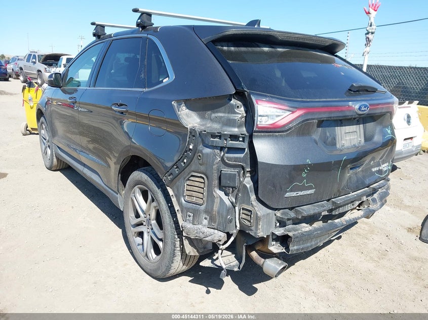 Vin: 2fmpk4k91gbb23595, lot: 45641950, ford edge titanium 20163