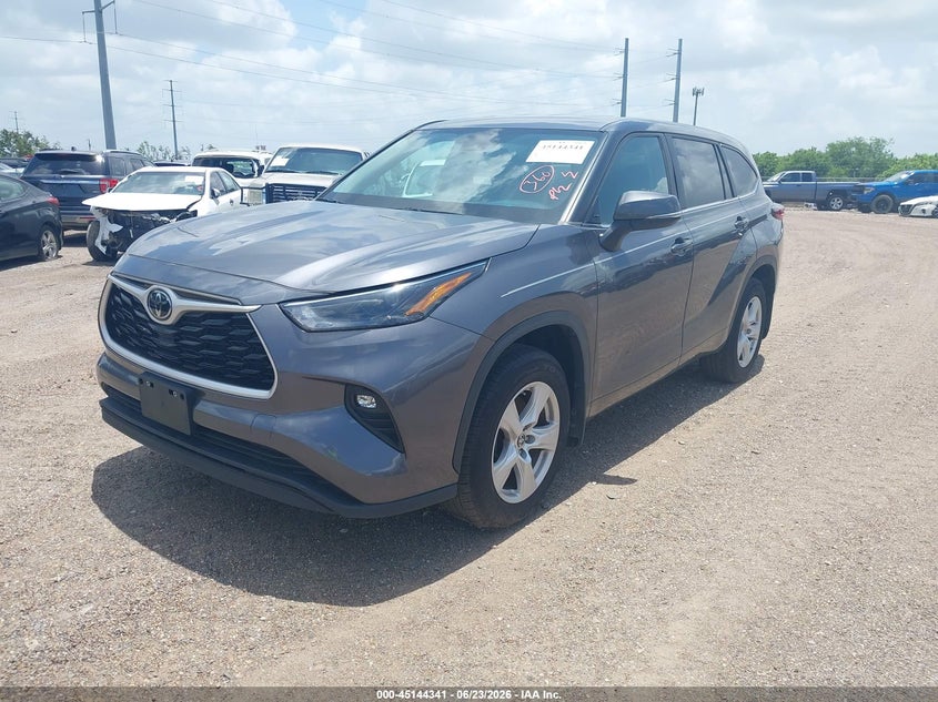 Vin: 5tdkdrbh0ps514510, lot: 45641981, toyota highlander le 20232
