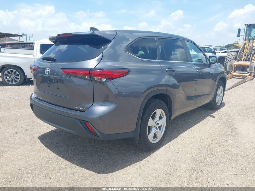 Vin: 5tdkdrbh0ps514510, lot: 45641981, toyota highlander le 20234