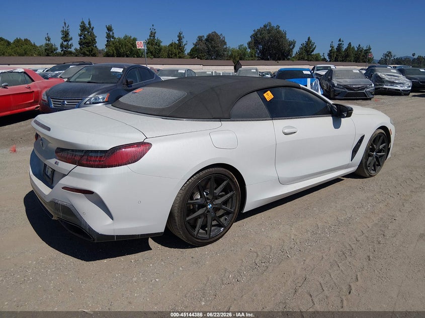 Vin: wbafy4c09pcm60124, lot: 45642025, bmw m850i xdrive 20234