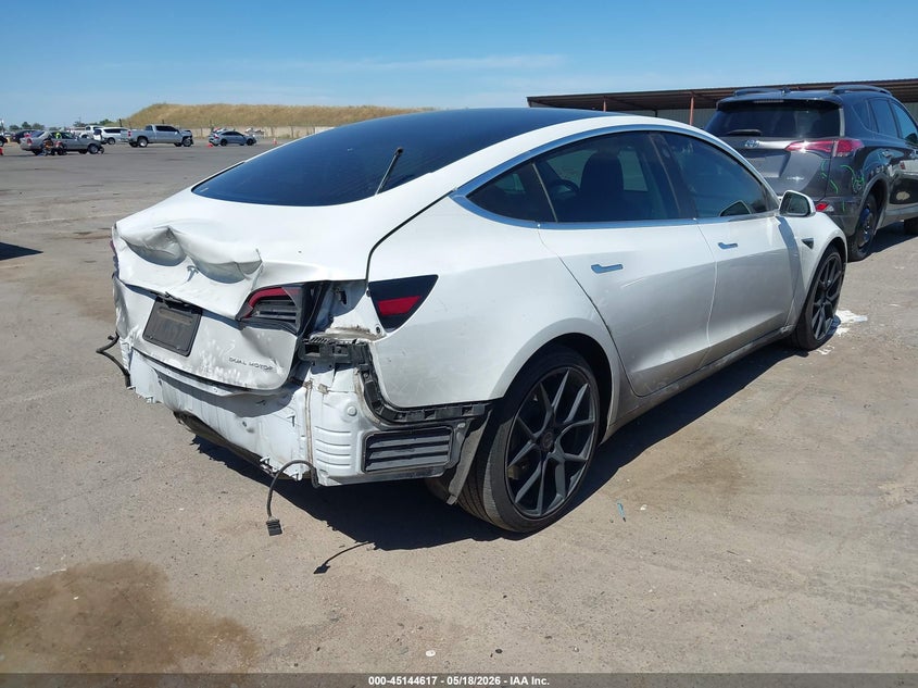 Vin: 5yj3e1eb2kf512538, lot: 45642256, tesla model 3 long range/performance 20194