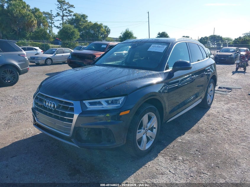 Vin: wa1bnafy8j2046074, lot: 45642261, audi q5 2.0t premium/2.0t tech premium 20182