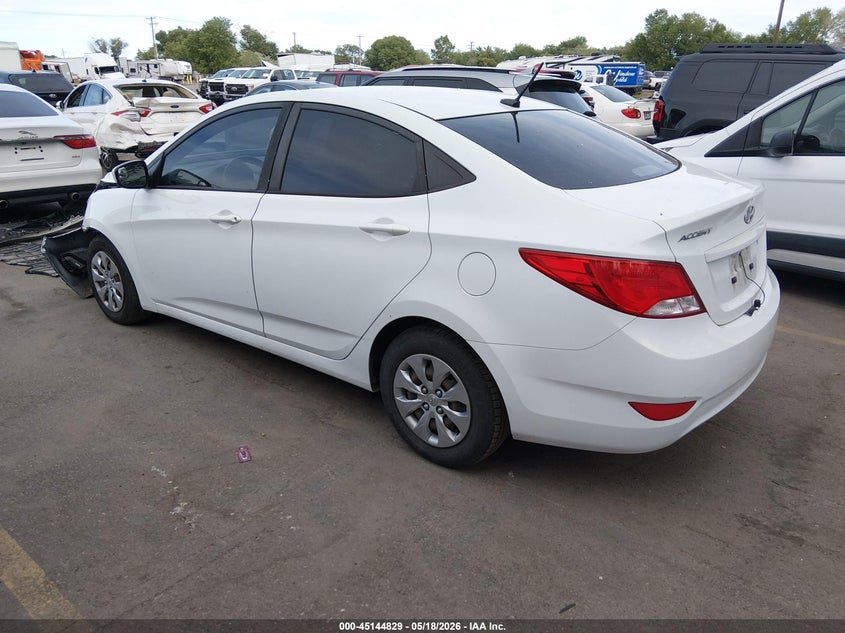 2016 HYUNDAI ACCENT SEDAN 1.6L I-4 DI, DOHC, VVT, 137HP