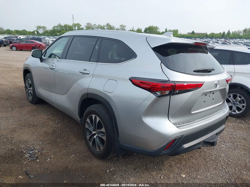 Vin: 5tdgzrbh8ns579920, lot: 45642485, toyota highlander xle 20223