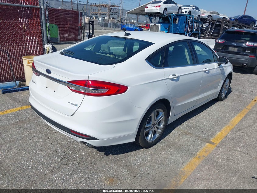 Vin: 3fa6p0uu5jr254328, lot: 45642603, ford fusion hybrid s 20184