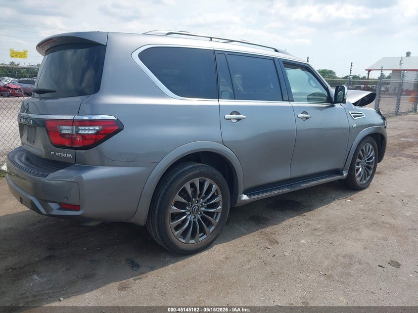 Vin: jn8ay2da3m9374474, lot: 45642821, nissan armada platinum 2wd 20214