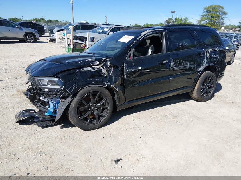 Vin: 1c4sdjct6tc222618, lot: 45642857, dodge durango gt plus awd hemi v8 20262