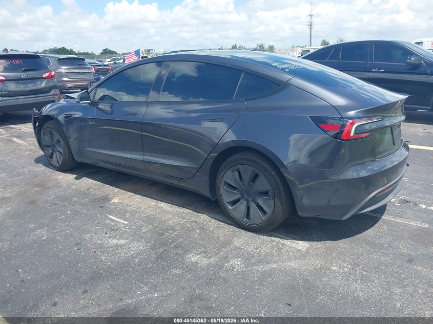 Vin: 5yj3e1ea7sf008932, lot: 45643001, tesla model 3 long range rear-wheel drive/standard rear-wheel drive 20253