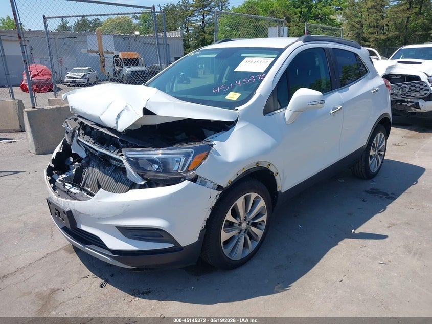 Vin: kl4cjasb0kb706935, lot: 45643011, buick encore fwd preferred 20192