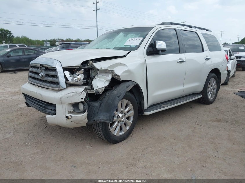 Vin: 5tdyy5g18bs036462, lot: 45643068, toyota sequoia platinum 5.7l v8 20112