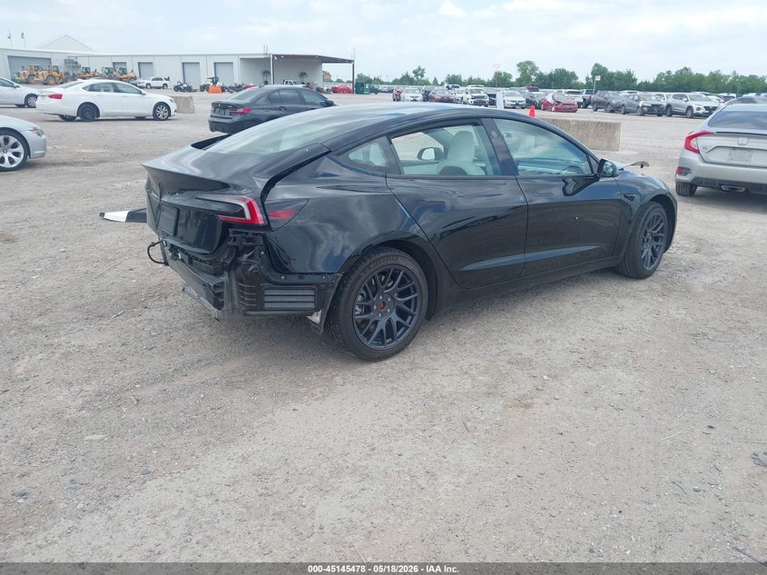 Vin: 5yj3e1ea6sf886321, lot: 45643117, tesla model 3 long range rear-wheel drive/standard rear-wheel drive 20254