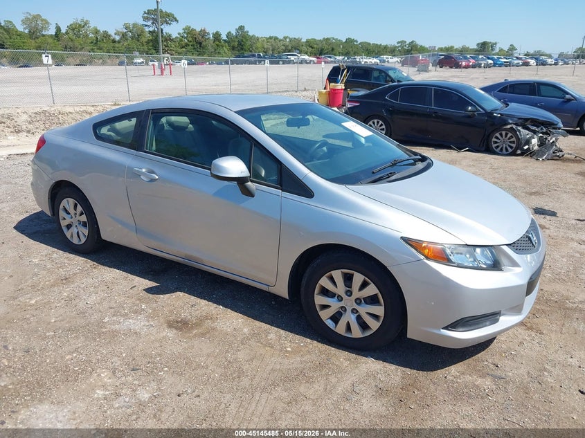 2012 Honda Civic 1.8 Lx Silver Lot 111045145485 Vin 2HGFG3B55CH543751