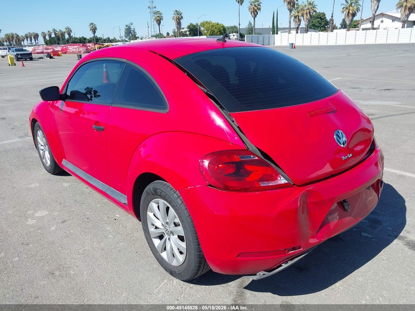 Vin: 3vwf17at6gm606996, lot: 45643165, volkswagen beetle 1.8t fleet edition 20163