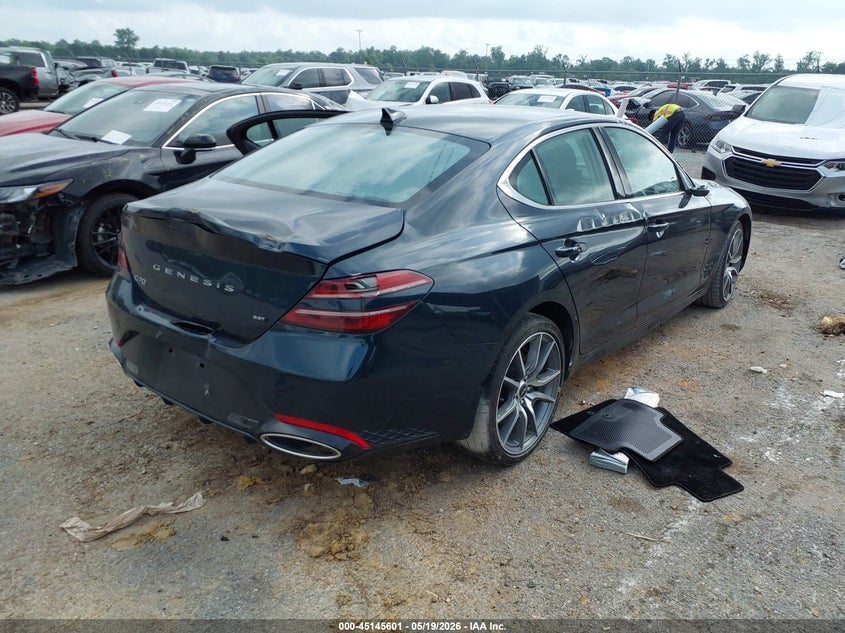 Vin: kmtg54te9nu094413, lot: 45643240, genesis g70 3.3t rwd 20224