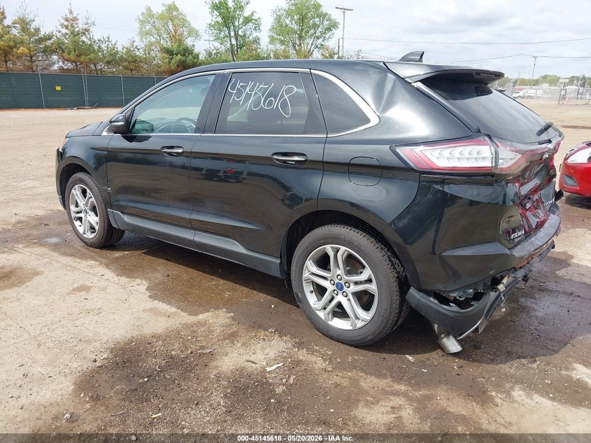 Vin: 2fmtk4k96fbb50529, lot: 45643257, ford edge titanium 20153